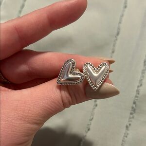 Silver Heart Earrings